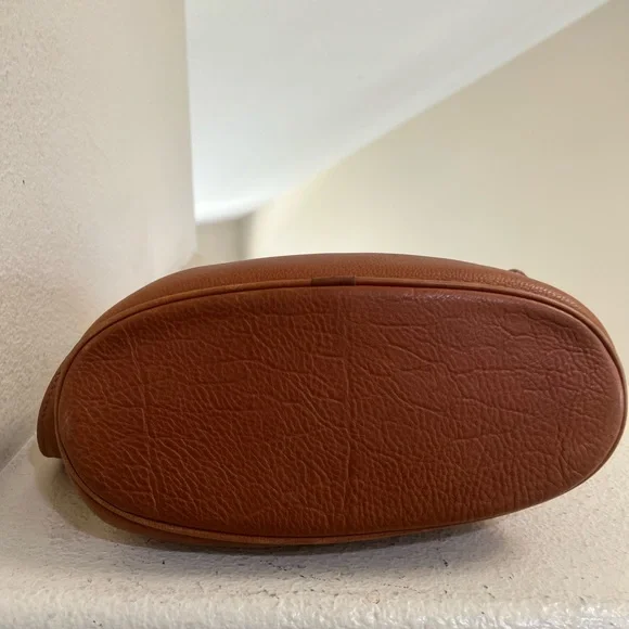 COACH Duffle Bag Brown Vintage Crossbody Shoulder Bag Pebble Leather Made In USA - Picture 7 of 15